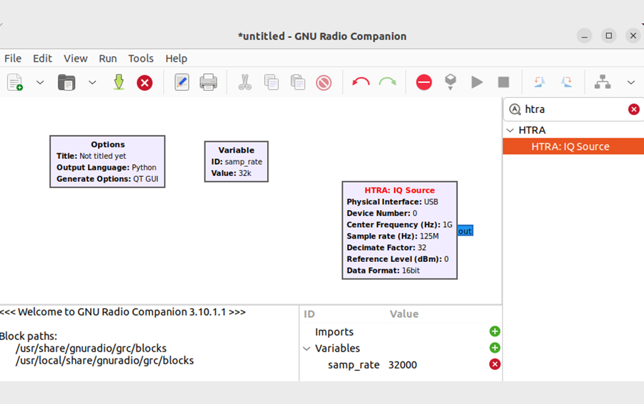 图1 在 GNU Radio 中加载 OOT 模块